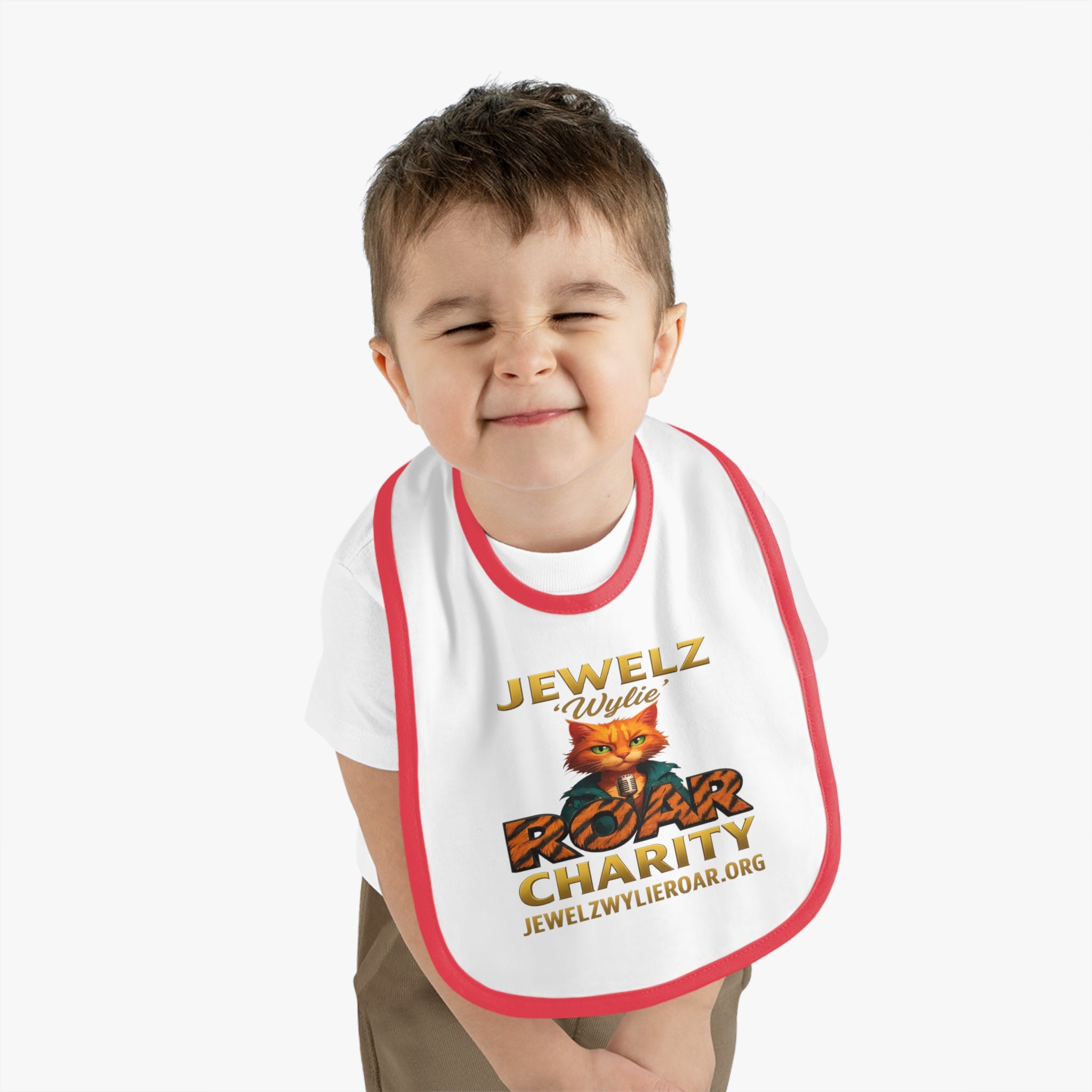 Jewelz 'Wylie' Roar Baby Bib