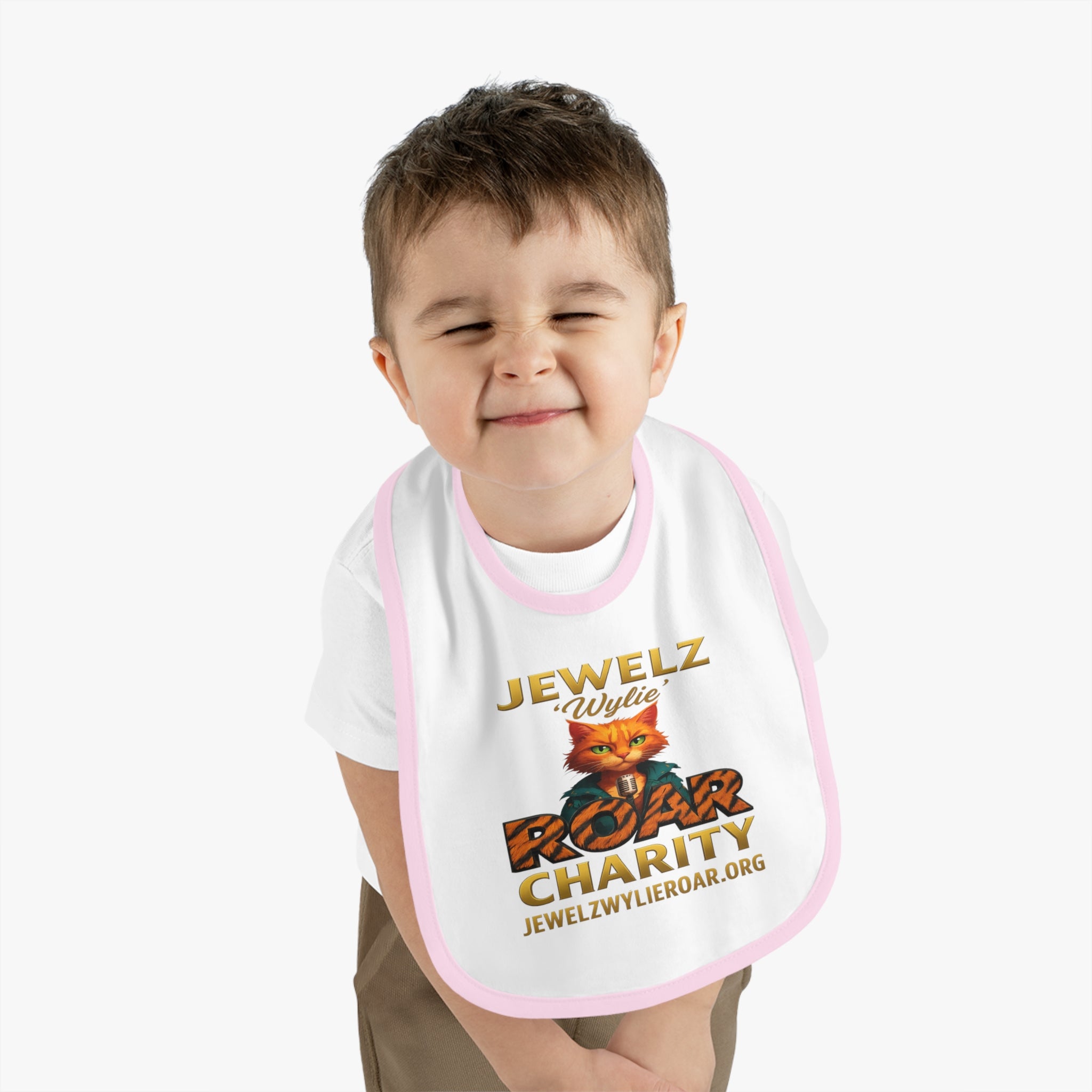 Jewelz 'Wylie' Roar Baby Bib
