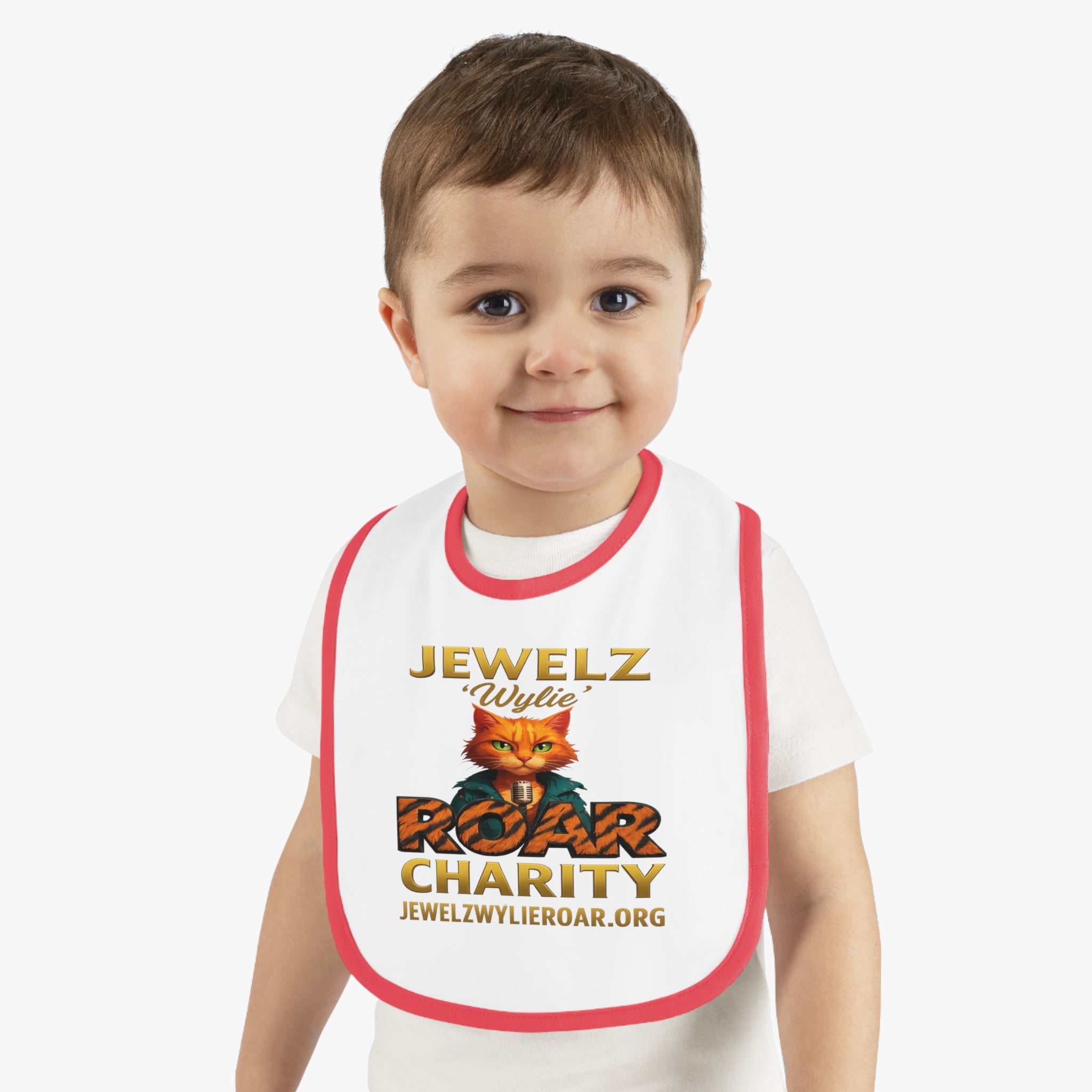 Jewelz 'Wylie' Roar Baby Bib