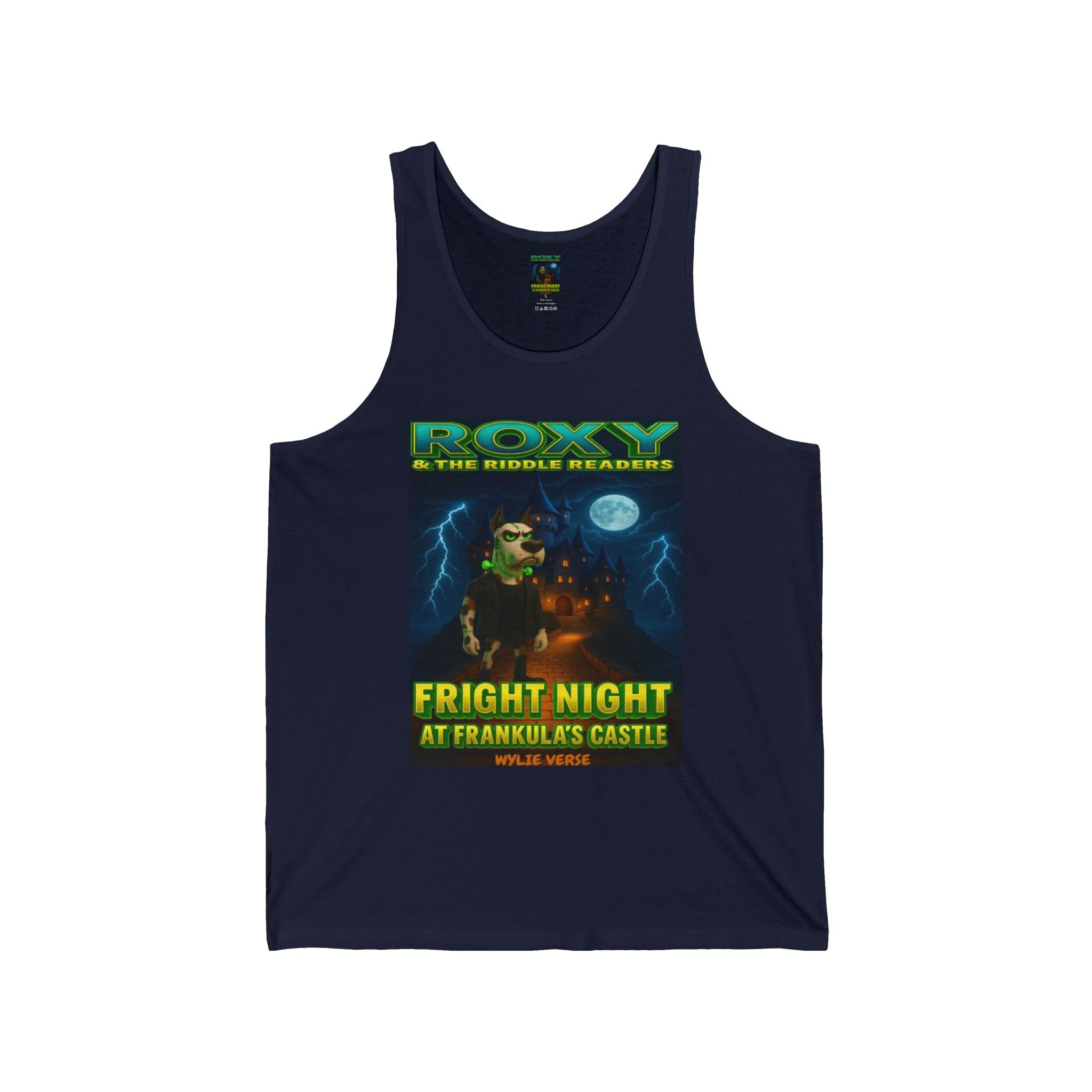 Wylie Verse Fright Night at Frankula’s Castle Unisex Poster Tank Top,