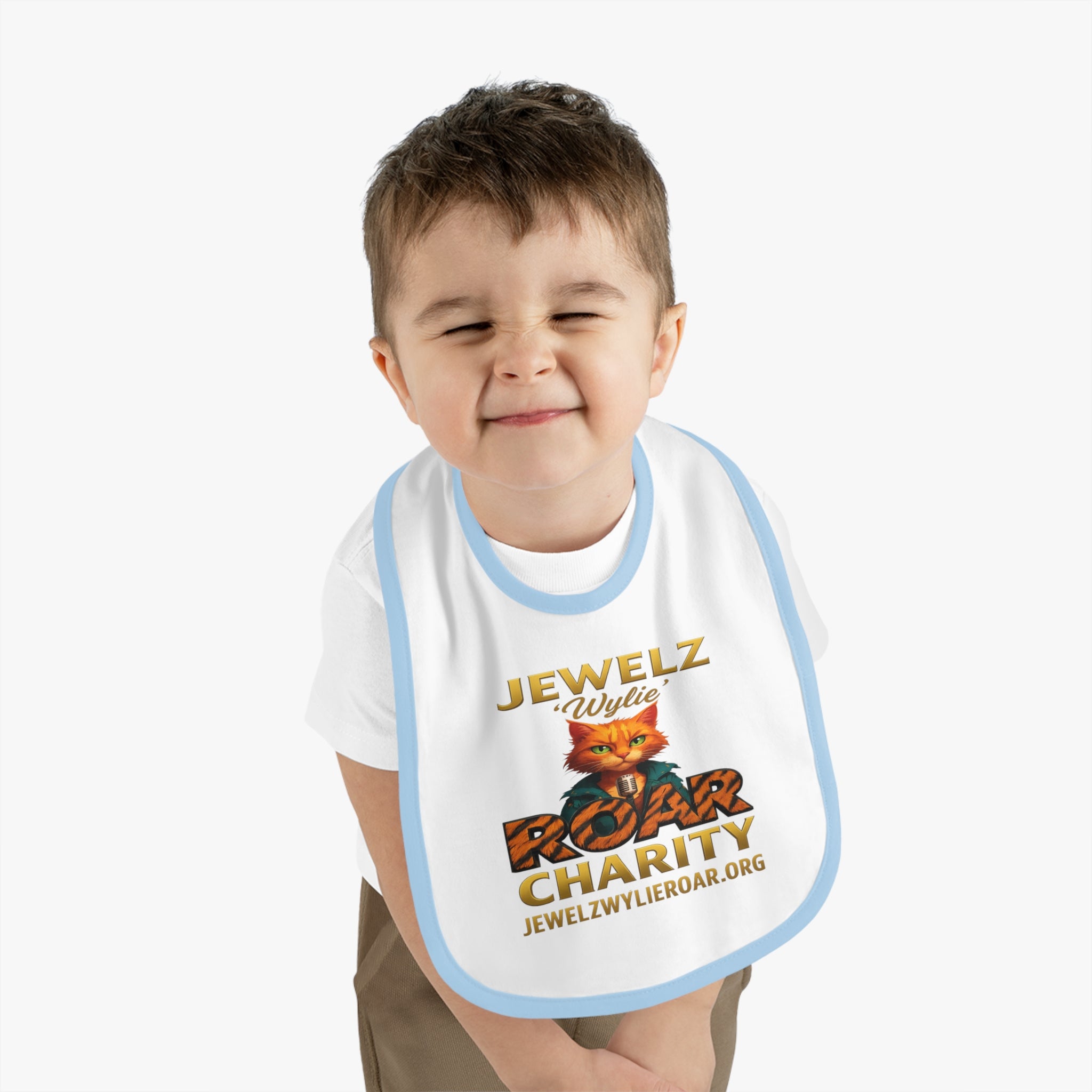 Jewelz 'Wylie' Roar Baby Bib