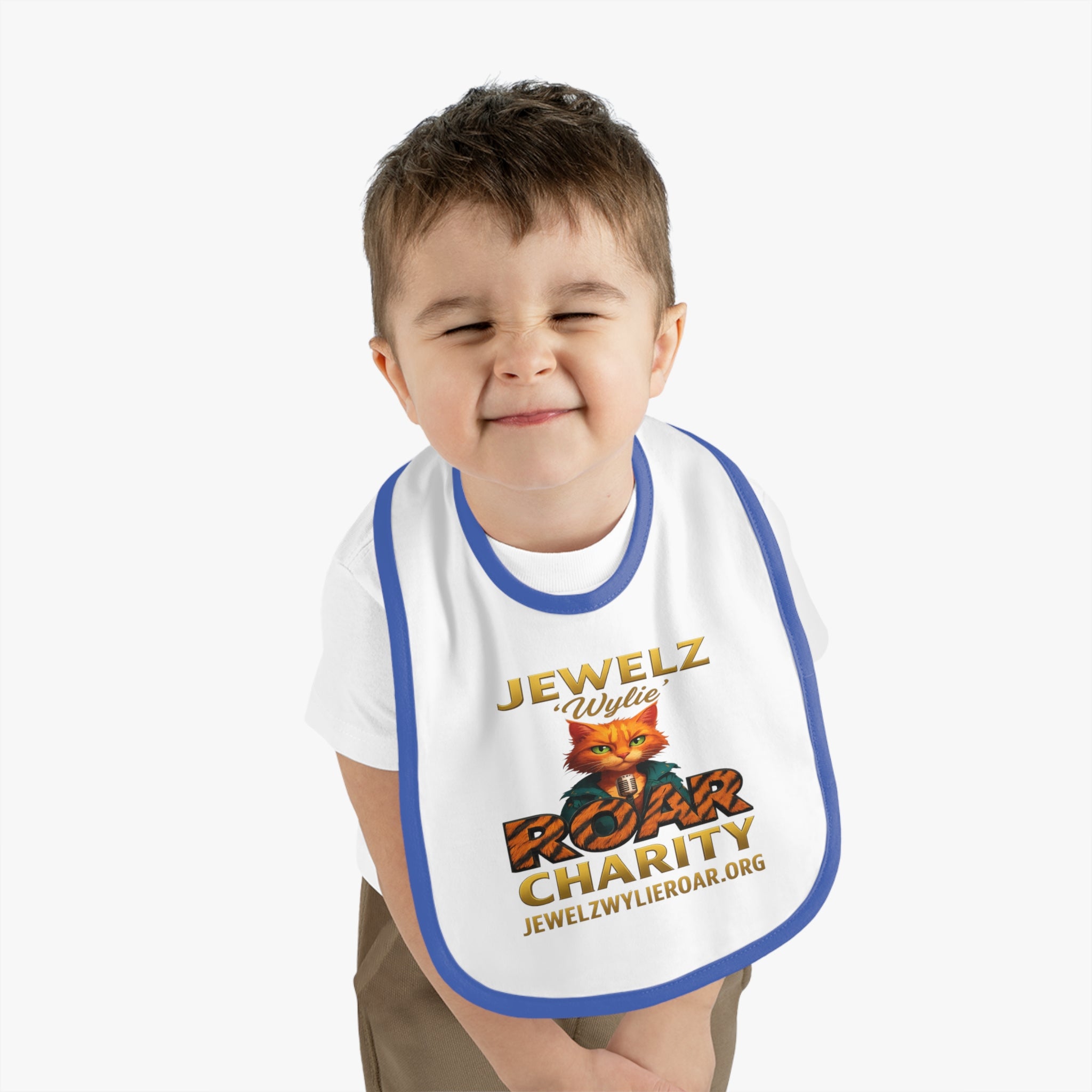 Jewelz 'Wylie' Roar Baby Bib