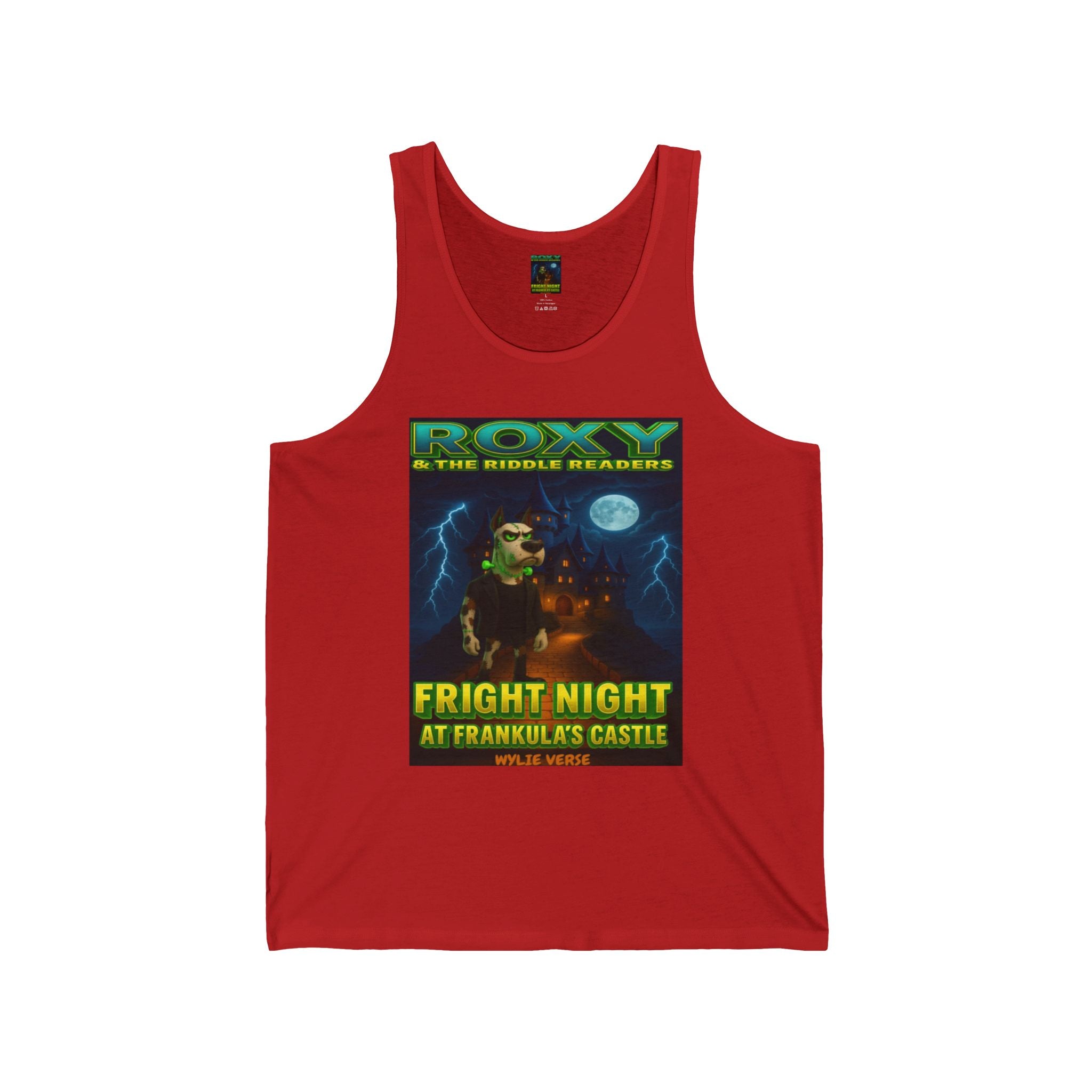 Wylie Verse Fright Night at Frankula’s Castle Unisex Poster Tank Top,