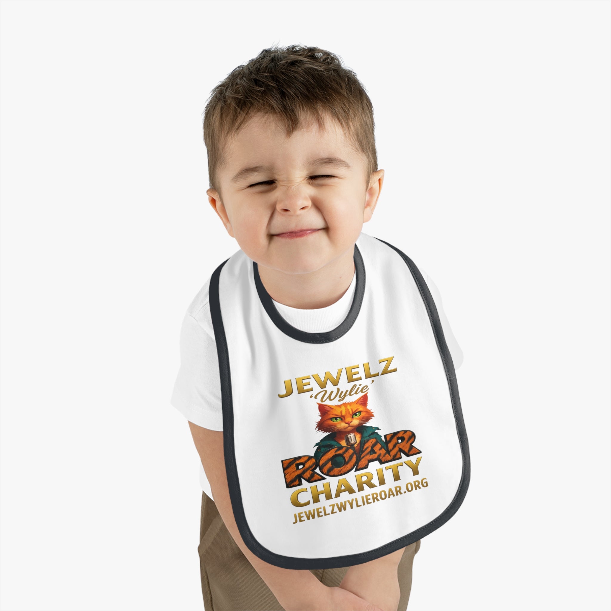 Jewelz 'Wylie' Roar Baby Bib