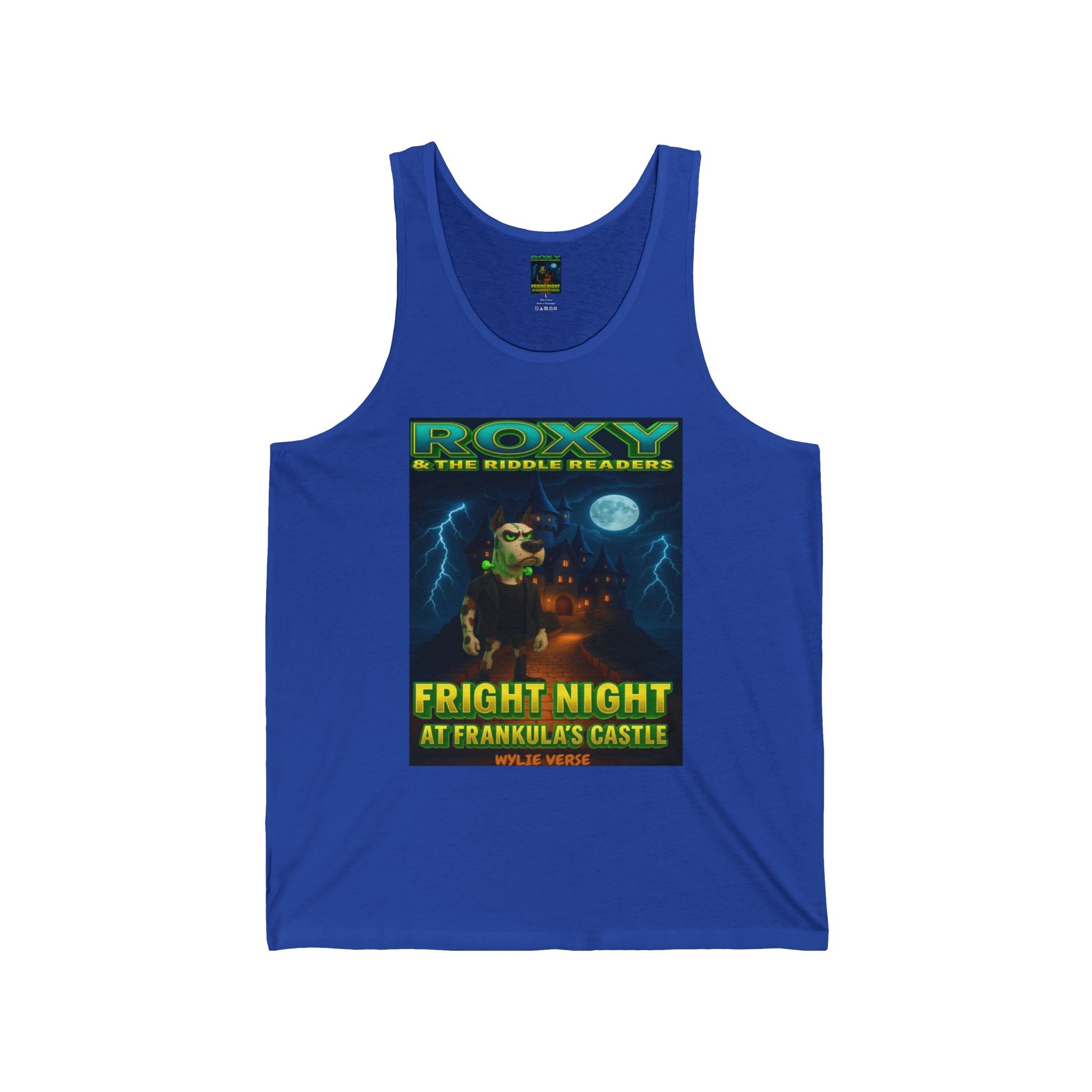 Wylie Verse Fright Night at Frankula’s Castle Unisex Poster Tank Top,