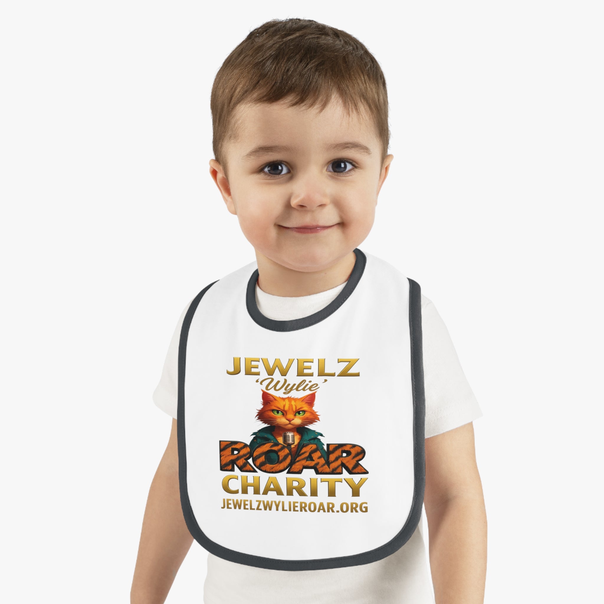 Jewelz 'Wylie' Roar Baby Bib