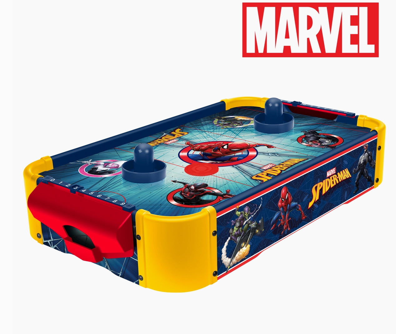 Marvel Spider-Man Electric Tabletop Air Hockey (Wood)