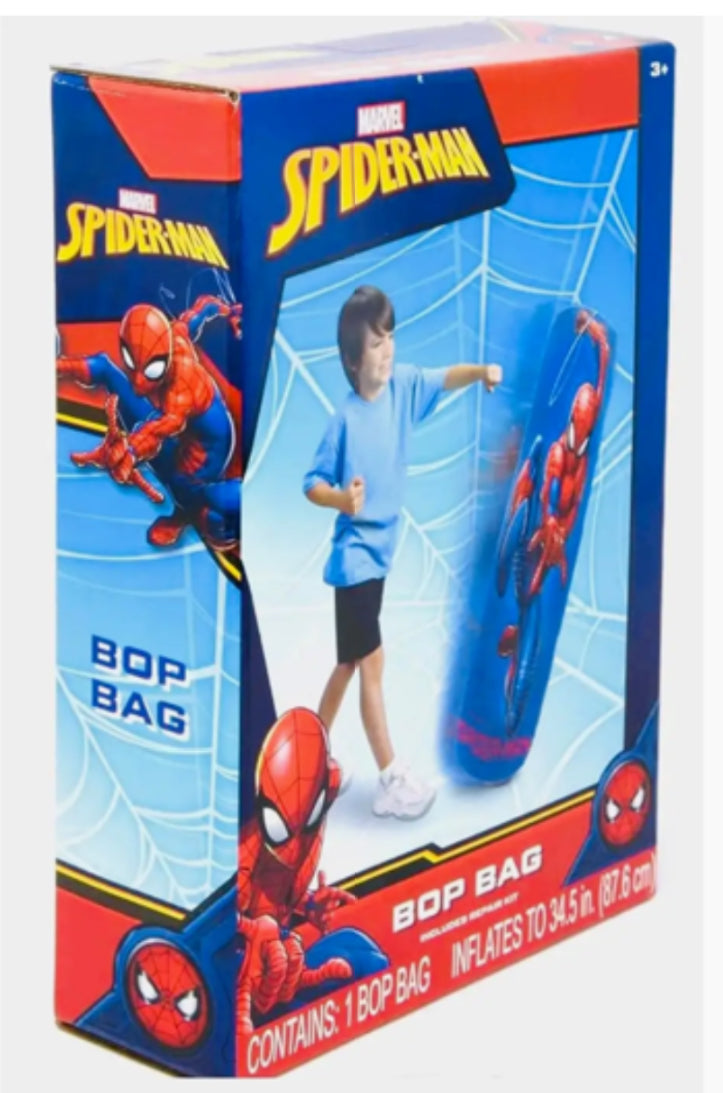 Spiderman Bop Bag - 34.5" Kids Punching Bag Great For Partys