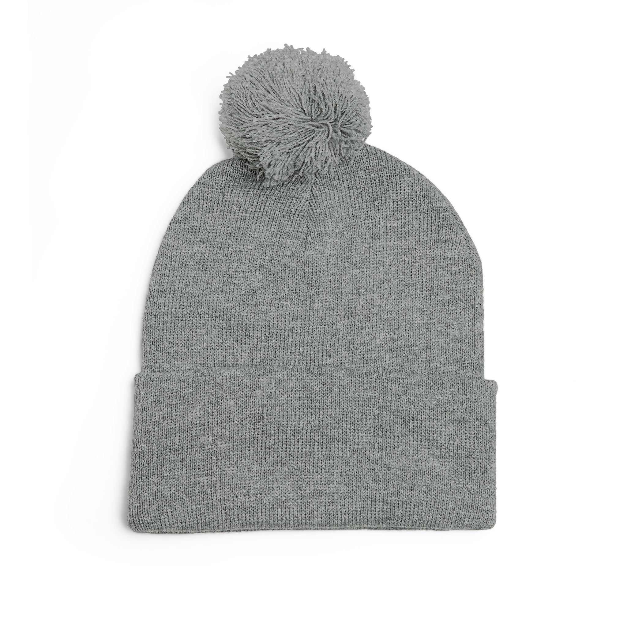 Wylie Verse Pom-Pom Knit Cap with Embroidery
