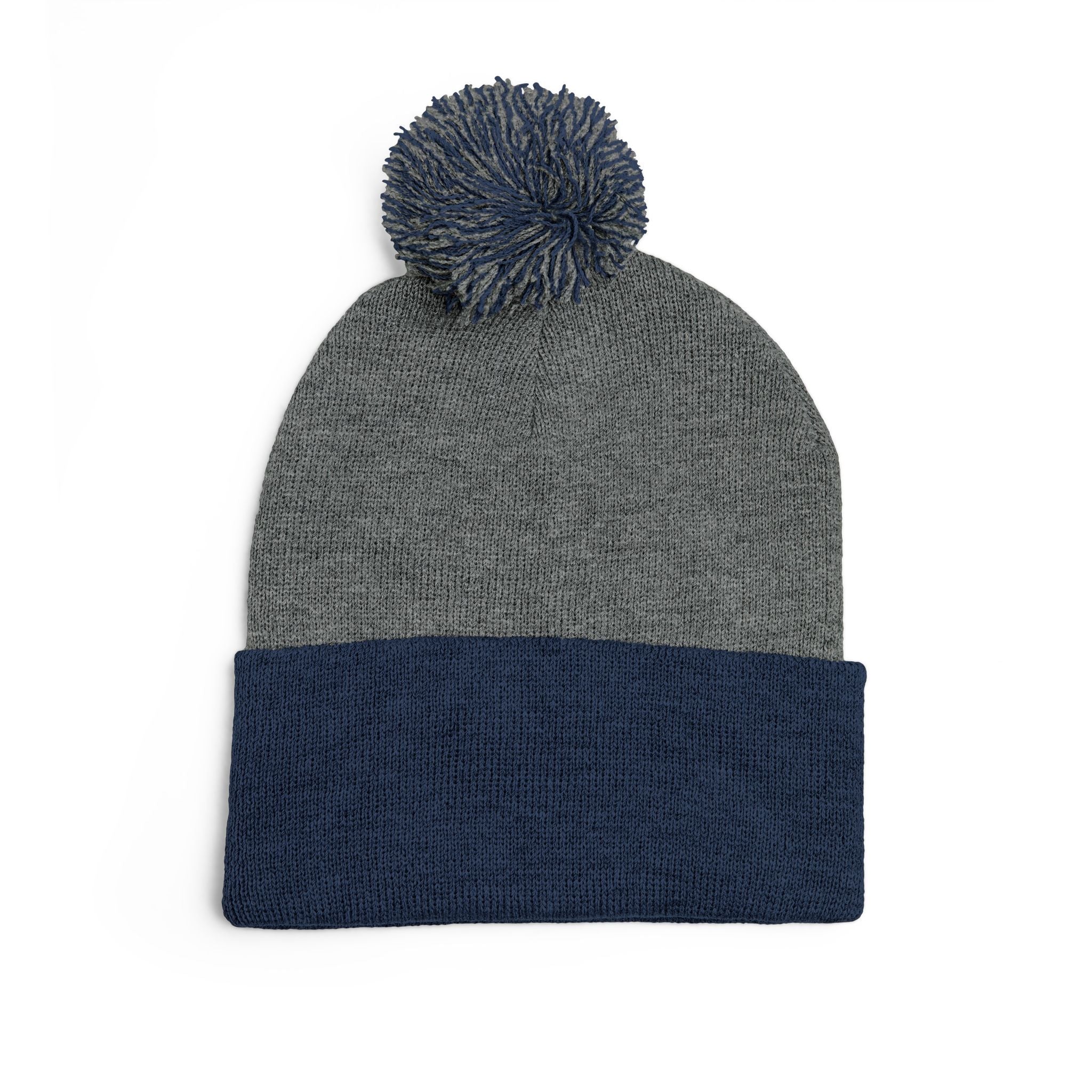 Wylie Verse Pom-Pom Knit Cap with Embroidery