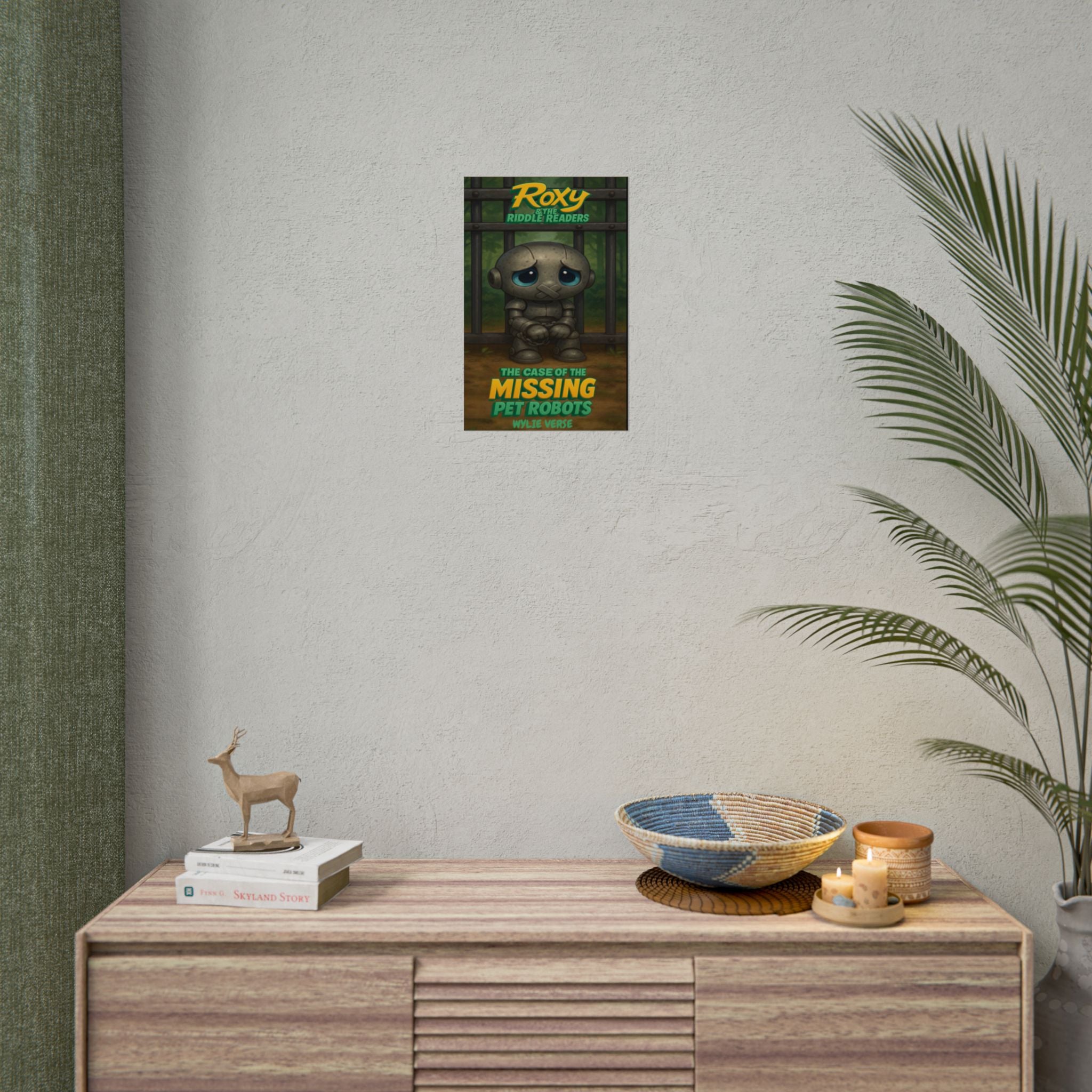 The Case of the Missing Pet Robots Rolled Fine Art Poster 11x17