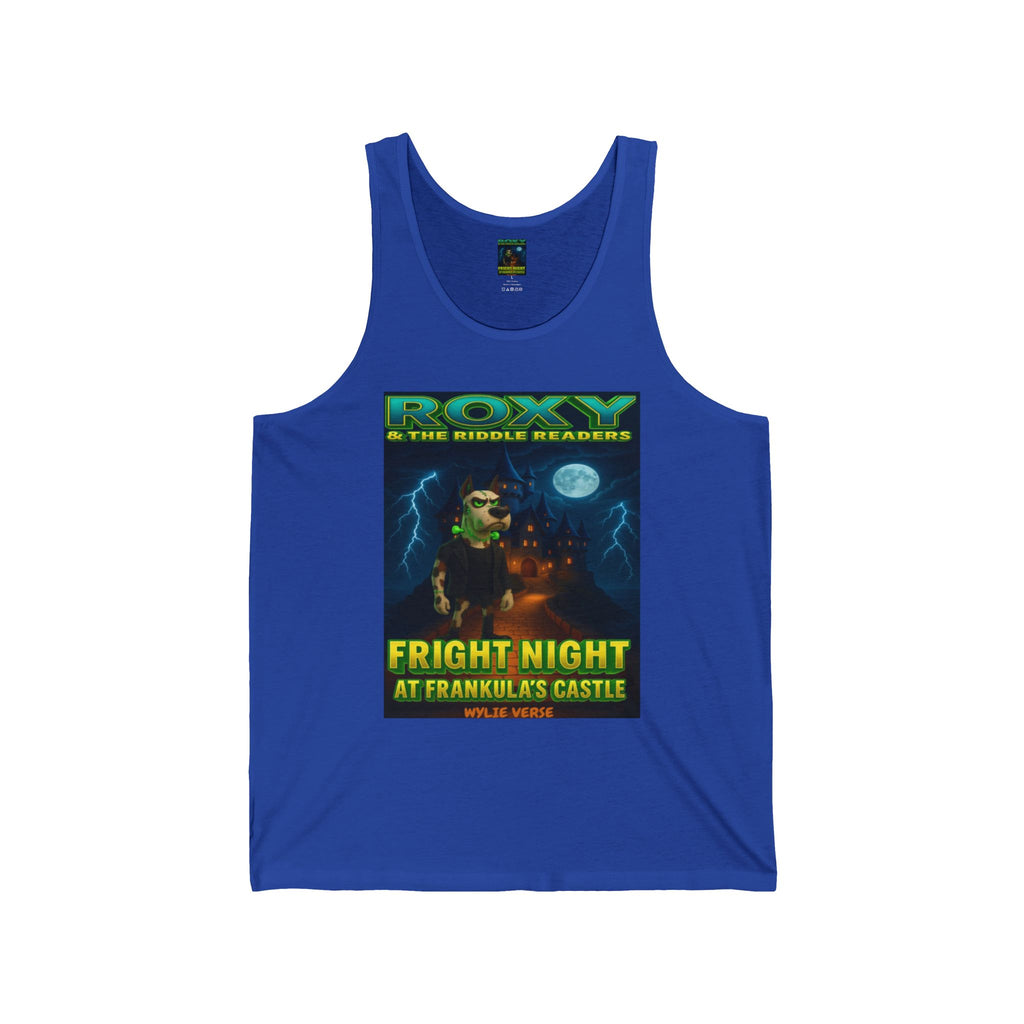 Wylie Verse Fright Night at Frankula’s Castle Unisex Poster Tank Top,