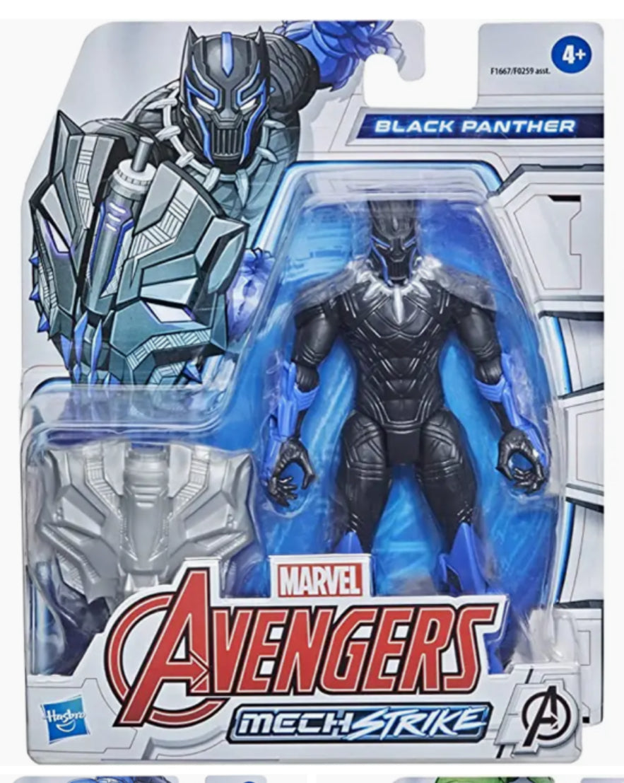 BLACK PANTHER Marvel 6 Inch Avengers Mech Strike Action Figure