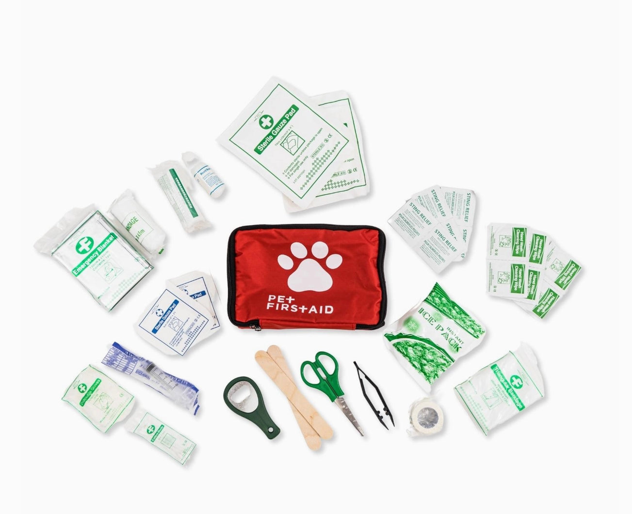 Comprehensive 40-Pc Pet First Aid Kit For Travel & Safety